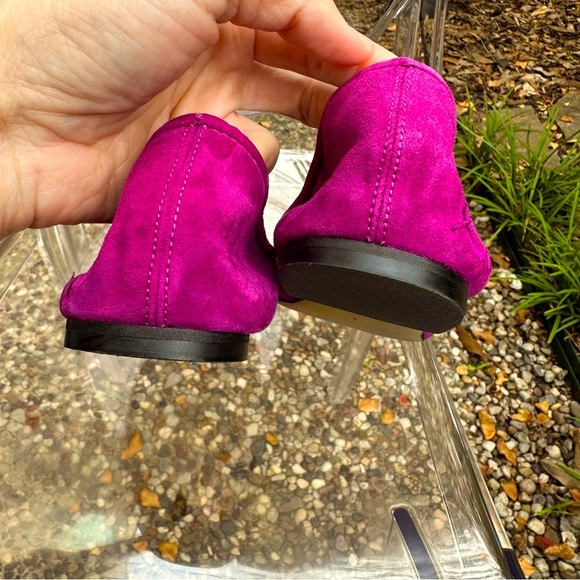 VIBRANT 🎉 Sam Edelman Magenta Felicia Round Toed Ballet Flats size 7 (37) - Picture 11 of 13